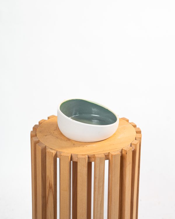 Cache pot artisanal, Vert olive, 13cm – Image 3